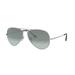 Ray-Ban RB3689 Aviator Sunglasses - Men's Silver 58mm Light Blue Photochromic Lens RB3689-9149AD-58