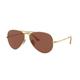 Ray-Ban RB3689 Aviator Sunglasses - Men's Gold 58mm Purple Classic Lens RB3689-9064AF-58