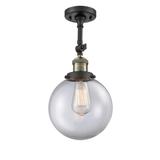 Innovations Lighting Bruno Marashlian Beacon 8 Inch 1 Light Semi Flush Mount - 201F-BAB-G202-8