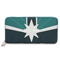 Loungefly x Captain Marvel Green Suit Zip-Around Wallet