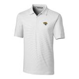 Men's Cutter & Buck White Jacksonville Jaguars Big Tall Forge Pencil Stripe Polo