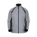 Mountain Warehouse Shine Womens Reflective Jacket - Waterproof Ladies Cycling & Running Jacket, Scooped Back, Underarm Zips - Ideal for Sports & Camping Silver 12