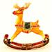 Ciel Collectables Rocking Reindeer Trinket Box Metal/Wire in Brown/Orange/Yellow | 3.5 H x 3.25 W x 1 D in | Wayfair 1130155A