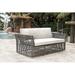 Panama Jack Outdoor 4 Piece Rattan Sunbrella Sofa Set w/ Cushion in Black | 30.5 H x 55 W x 24 D in | Wayfair PJO-1601-GRY-4SE-GL