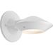 Ebern Designs Mccullar 5.5" H Outdoor Armed Sconce Aluminum/Metal in White | 5.5 H x 6.5625 W x 6.63 D in | Wayfair