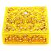 House of Hampton® Art Deco Design Jewelry Box Metal in Yellow | 1 H x 3.25 W x 3.25 D in | Wayfair 4D9E998321264FE1A87AEF55DB583692