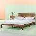 Union Rustic Tara Low Profile Platform Bed Wood & Metal/Metal in Brown | 33.5 H x 53.7 W x 76.9 D in | Wayfair 22021D9989494730AD3F8D278708BA49