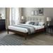 AllModern Umber Conway Queen Platform Bed Wood & /Upholstered/Polyester in Brown | 42.9 H x 64.2 W x 83.6 D in | Wayfair