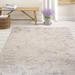 Blue/White 42 x 0.25 in Area Rug - Ophelia & Co. Karlee Beige/Blue Area Rug Polyester/Viscose | 42 W x 0.25 D in | Wayfair