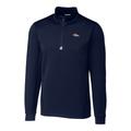 Men's Cutter & Buck Navy Denver Broncos Big Tall Traverse Half-Zip Pullover Jacket