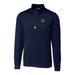 Men's Cutter & Buck Navy Chicago Bears Big Tall Traverse Half-Zip Pullover Jacket