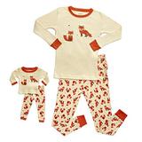 Leveret Kids & Toddler Pajamas Matching Doll & Girls Pajamas 100% Cotton Pjs Set (Fox, 10 Years) screenshot. Sleepwear directory of Clothes.