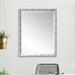 Canora Grey Bustamante Brushed Silver Accent Mirror, Glass in Black | 31 H x 35 W x 1 D in | Wayfair 9A3BCA0E60694778ACF6A58B4BB444D7