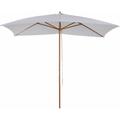 Parasol droit rectangulaire de jardin grande taille dim. 3L x 2l x 2,5H m blanc - Blanc