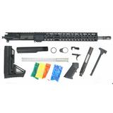 Ghost Firearms Complete Upper Receiver Rifle Lower Parts Kit 5.56mm 16in Butt Stock 4150 M4 Barrel 1-7 Twist 14in M-LOK Free Float Hand Guard A2
