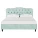 Willa Arlo™ Interiors Pires Tufted Low Profile Platform Bed Upholstered/Metal | 41 H x 62 W x 83 D in | Wayfair 2C437DE564F245AD85256F006364028F