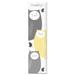 Finny and Zook Personalized Growth Chart Canvas in Yellow | 39 H x 10 W in | Wayfair P000310