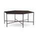 Joe Ruggiero Collection Athena Coffee Table Metal in Orange/Gray/Black | 18 H x 43.38 W x 43.38 D in | Wayfair JR001-73-Maple-S