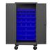 Durham Manufacturing 80" H x 36" W x 24" D Lockable Mobile Cabinet in Blue | 80 H x 36 W x 24 D in | Wayfair HDCM36-30-5295