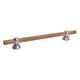 Great Grabz Signature Series Horizon Teak Grab Bar Metal in Gray | 2.44 D in | Wayfair GGTEA12_SN