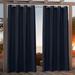 Nicole Miller Polyester Indoor/Outdoor Grommet Top Curtain Panel Pair Set of 2 Polyester in Green/Blue/Navy | 96 H in | Wayfair EN7003-11 2-96G