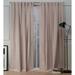 Nicole Miller Mellow Slub Textured Hidden Tab/Rod Pocket Top Light Filtering Curtain Panel Pair Polyester in Pink/Brown | 96 H in | Wayfair