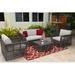 Panama Jack Outdoor 4 Piece Rattan Sunbrella Sofa Set w/ Cushion in Gray | 30.5 H x 55 W x 24 D in | Wayfair PJO-1601-GRY-4SE-GL/SU-722