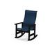 Telescope Casual Leeward MGP Sling Supreme Rocking Outdoor Chair Plastic/Resin/Sling in Black | 44 H x 29 W x 31 D in | Wayfair 955813D01