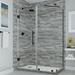 Aston Bromley Frameless 34.38" x 72" Rectangle Hinged Shower Enclosure, Stainless Steel | 72 H x 34.38 W x 64 D in | Wayfair SEN967EZ-MB-643234-10