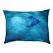 Tucker Murphy Pet™ Catalano Watercolor Bird & Sky Dog Pillow Polyester in Blue | 9.5 H x 29.5 W x 19.5 D in | Wayfair