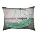 Tucker Murphy Pet™ Burkart the Kazusa Sea Route Dog Pillow Polyester/Fleece in Gray/Green | 17 H x 52 W x 52 D in | Wayfair