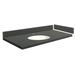 Transolid Madison 30.75" Single Bathroom Vanity Top Granite in Gray | 8.75 H x 30.75 W x 22.25 D in | Wayfair VT30.75x22-1OU-4R-A-W-1