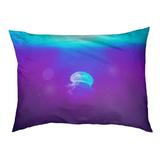 Tucker Murphy Pet™ Catalano Jellyfish Outdoor Dog Pillow Polyester in Indigo | 14 H x 42.5 W x 32.5 D in | Wayfair 7EAAA8A2B6F3424AA60ADBEB4B56A869