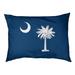 Tucker Murphy Pet™ Catalano South Carolina Flag Outdoor Dog Pillow Polyester in Blue | 42 H x 52 W x 42 D in | Wayfair