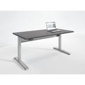 Symple Stuff Danette Height Adjustable Standing Desk Wood/Metal in Gray | 60 W x 30 D in | Wayfair FC5701920B4D481185A774ADBE1CF28A