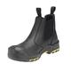 JCB Rise S3 SRC HRO Leather Heavy Duty Steel Toe Cap Chelsea Dealer Safety Boots (9 UK, Black)