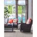 Braxton Culler Tangier Patio Sofa w/ Cushions Wicker/Rattan in Brown | 38 H x 75 W x 52 D in | Wayfair 404-011/6359-63