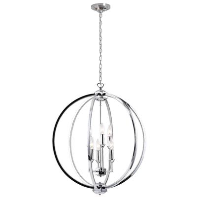 Dainolite Karland 24 Inch 6 Light Chandelier - KAR-246C-PC