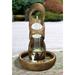 Balancing Rings 60 1/2" High Relic Lava LED Outdoor Fountain
