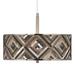 Woodwork Diamonds Giclee Glow 16" Wide Pendant Light