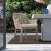 Braxton Culler Gulfport Patio Dining Armchair w/ Cushion in Brown/Gray | 33 H x 24 W x 24 D in | Wayfair 482-029/6359-54