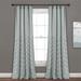 Chenille Chevron Window Curtain Panels Pastel Blue 40x84 Set - Lush Decor 16T003873