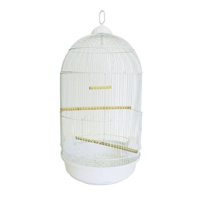 YML Round White Bird Cage, Large