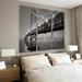 Latitude Run® Bay Bridge at Night - 3 Piece Multi-Piece Image Print on Canvas Metal in Gray | 40 H x 80 W x 1.5 D in | Wayfair