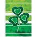 Toland Home Garden Shamrock Stripes 2-Sided Polyester 40 x 28 inch House Flag in Green | 18 H x 12.5 W in | Wayfair 112588