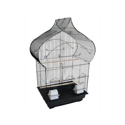 YML 3/8" Bar Spacing Taj Mahal Bird Black Cage, 18" L X 14" W