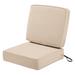 Arlmont & Co. Ayvion Outdoor Seat/Back Cushion Polyester/Cotton Blend in Brown | 5 H x 23 W x 23 D in | Wayfair 00BEA914979549F8A35844AF39CA39AA