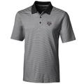 Men's Cutter & Buck Black Texas A&M Aggies Big Tall Forge Tonal Stripe Polo