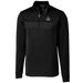 Men's Cutter & Buck Black ECU Pirates Big Tall Traverse Stripe Half-Zip Pullover Jacket