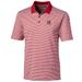 Men's Cutter & Buck Red Maryland Terrapins Big Tall Forge Tonal Stripe Polo